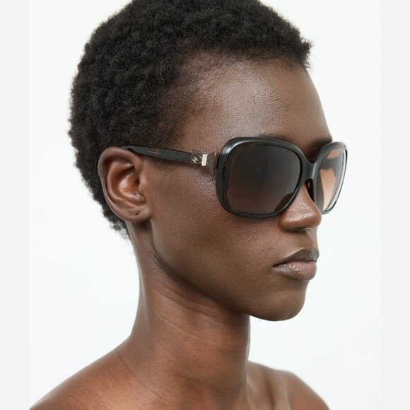 Chanel bow sunglasses, brown - Picture 1 of 5